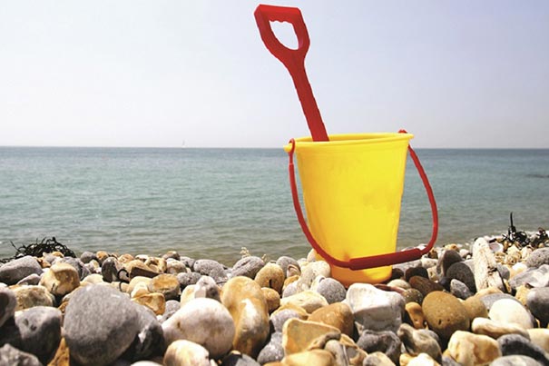 Bucket and Spade at the Beach